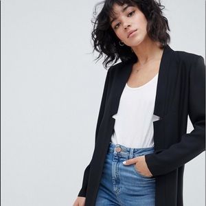NWOT Black ASOS Tailored Easy Chuck On Blazer SZ 6